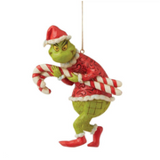 Grinch Stealing Oversized Candy Canes Ornament