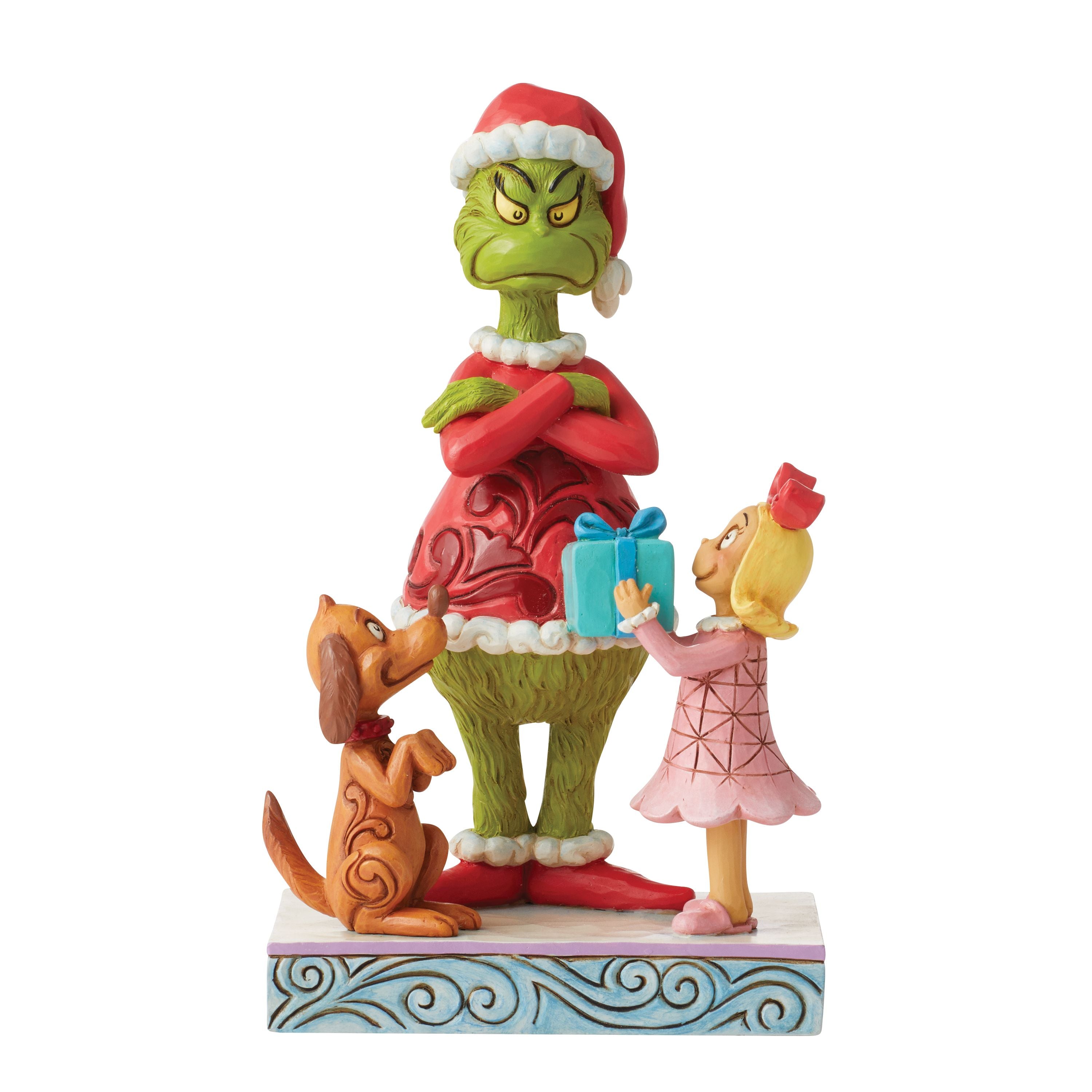 Max and Cindy Giving Grinch a Gift