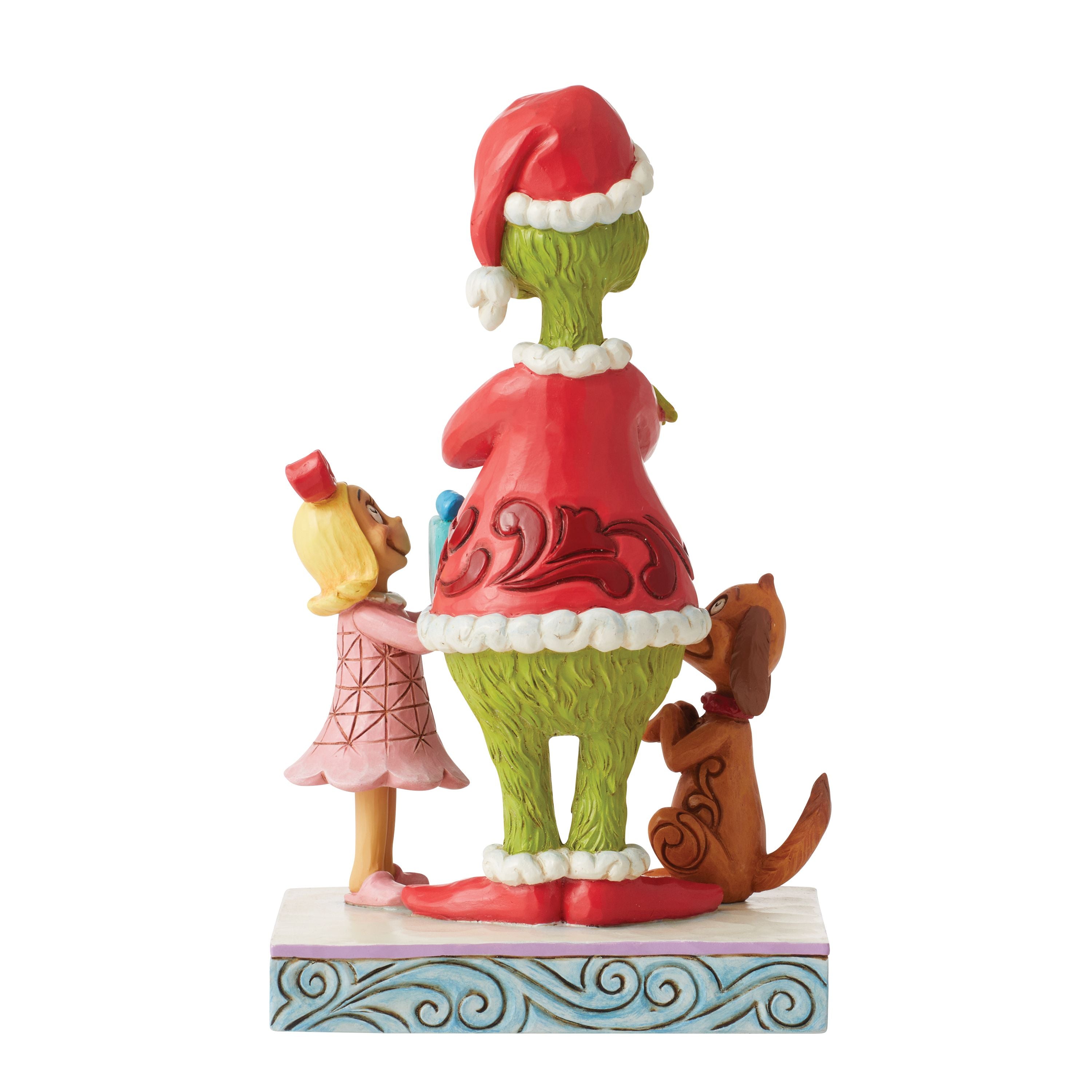 Max and Cindy Giving Grinch a Gift