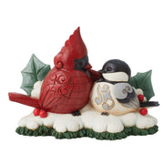Holiday Gathering Highland Cardinal & Chickadee