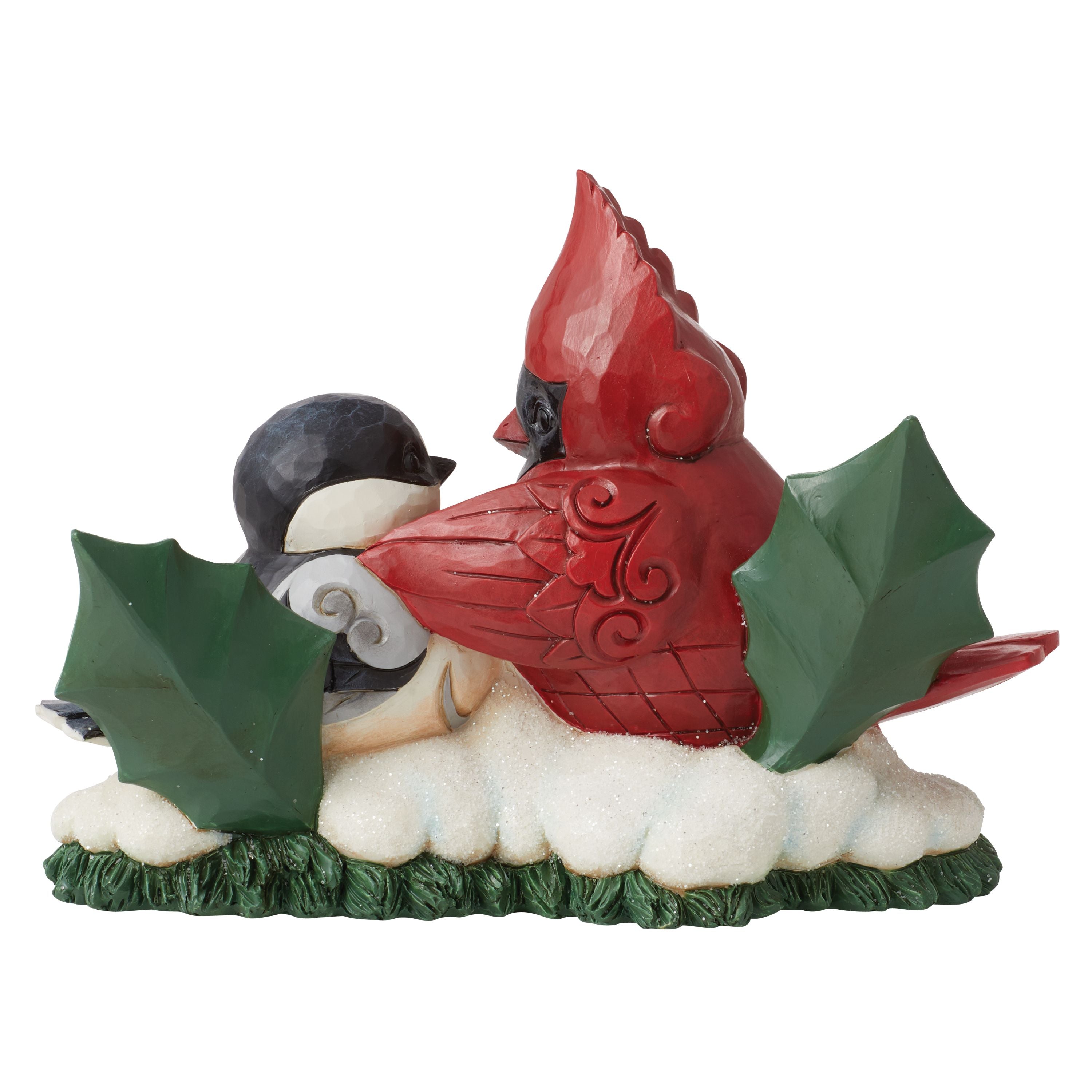 Holiday Gathering Highland Cardinal & Chickadee
