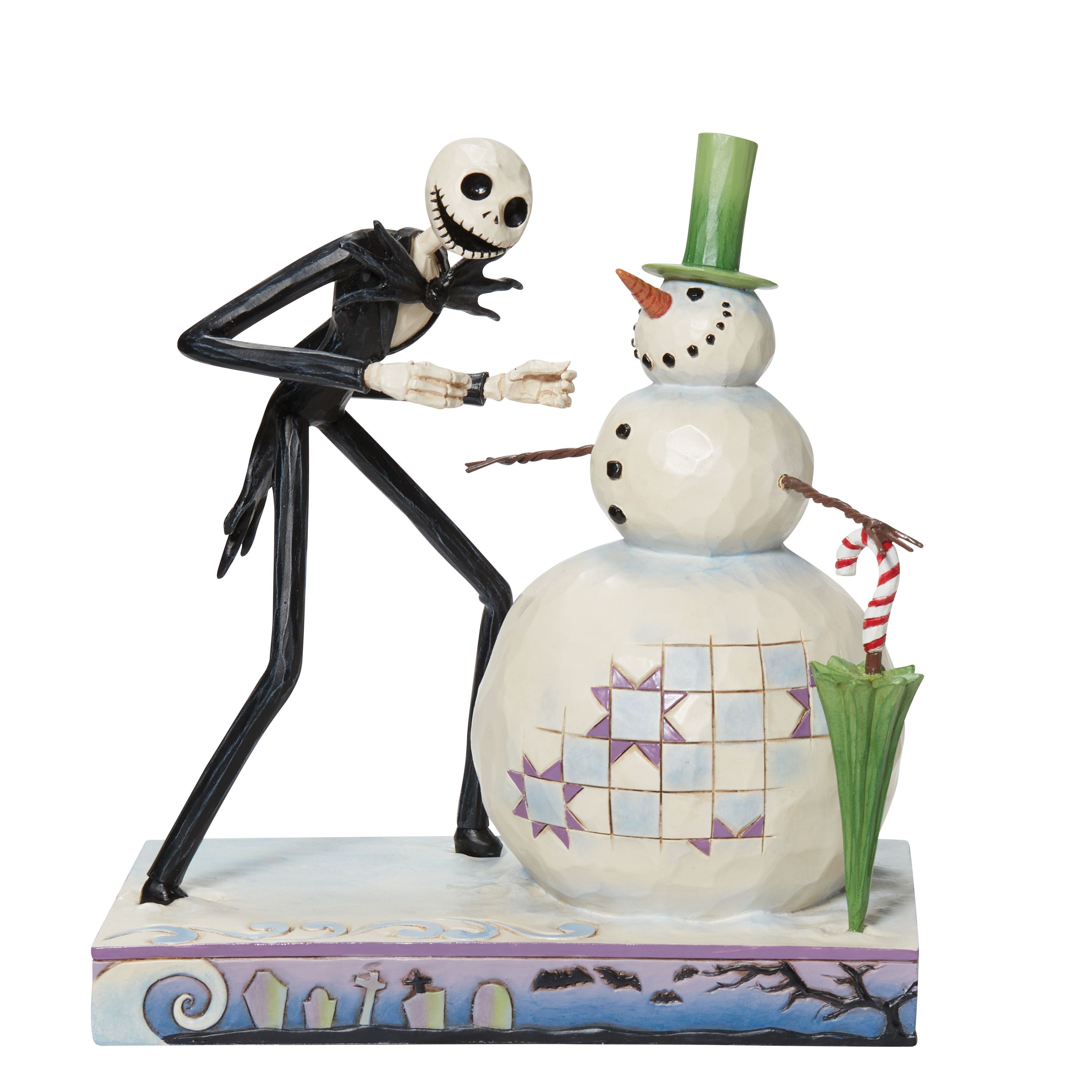 The Nightmare Before Christmas Snowy Discovery Jack with Snowman
