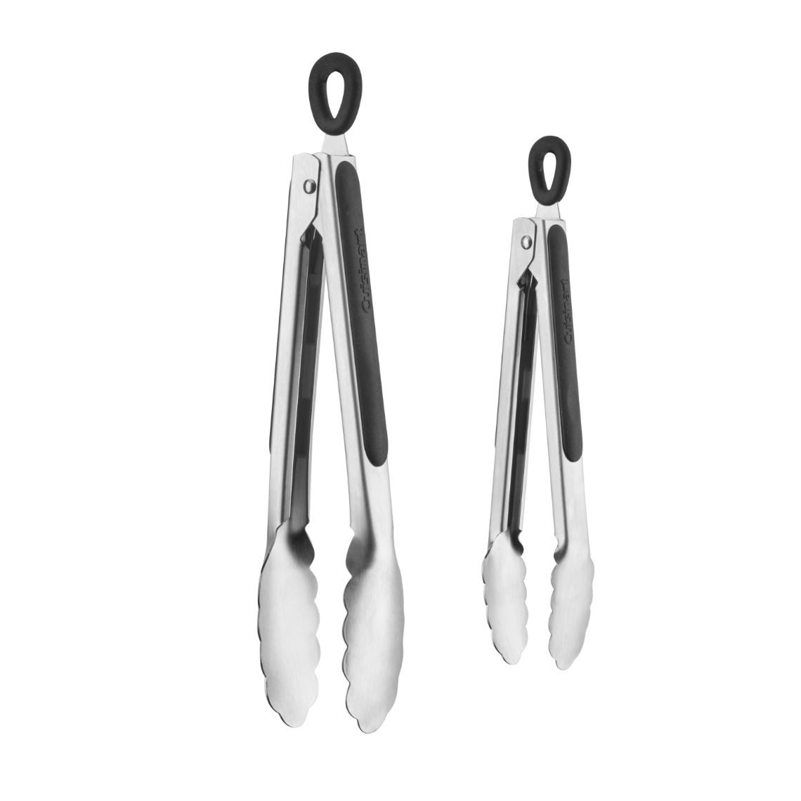 Stainless Steel Tipped Tong Set - 7" & 9" Set of 2