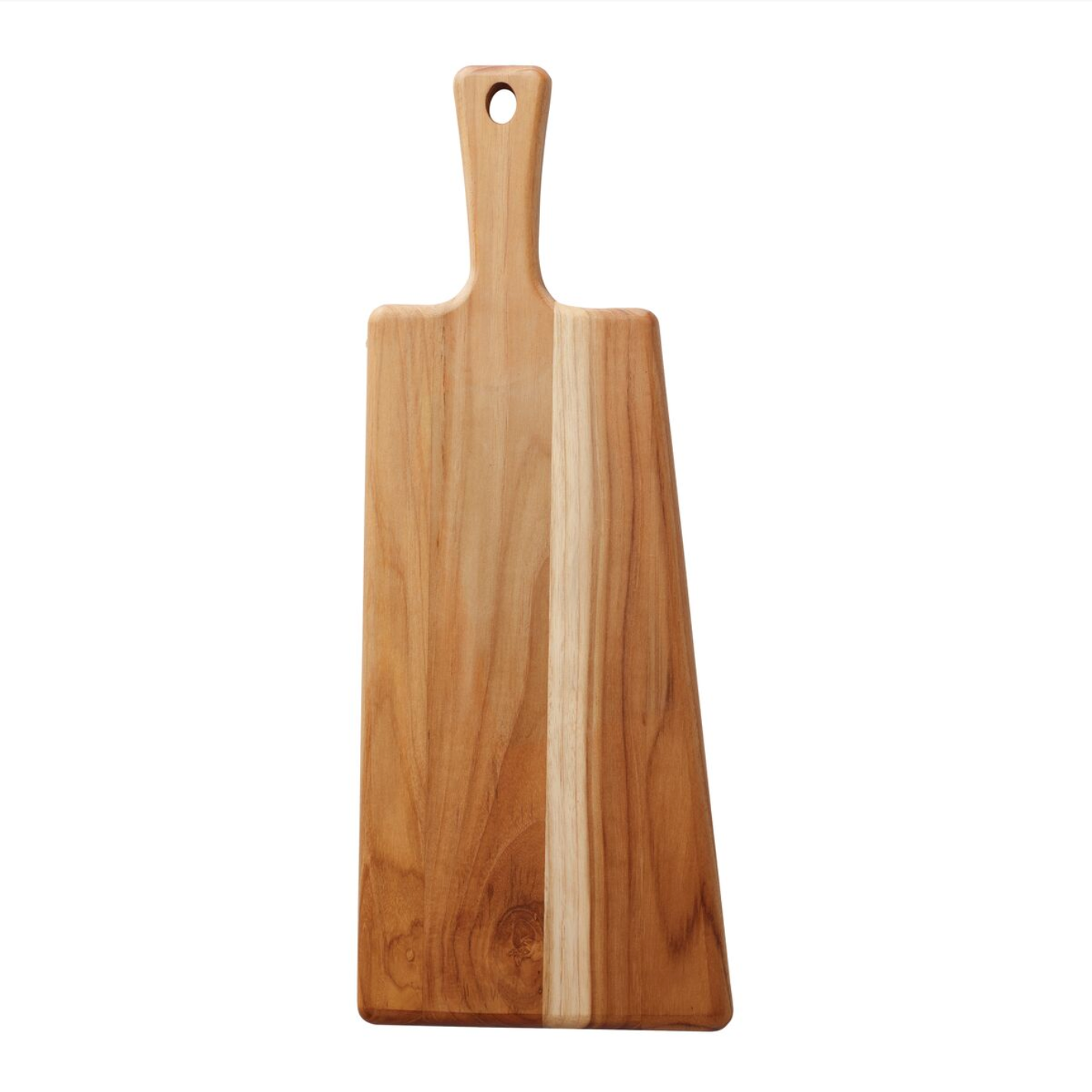 Teak Wood Rectangle Serving Board with Handle 19 x 7.5"