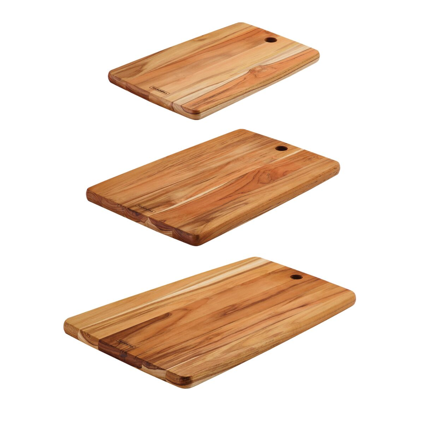 Teak Wood Kitchen Board Set of 3 11", 13.25", 15.75"