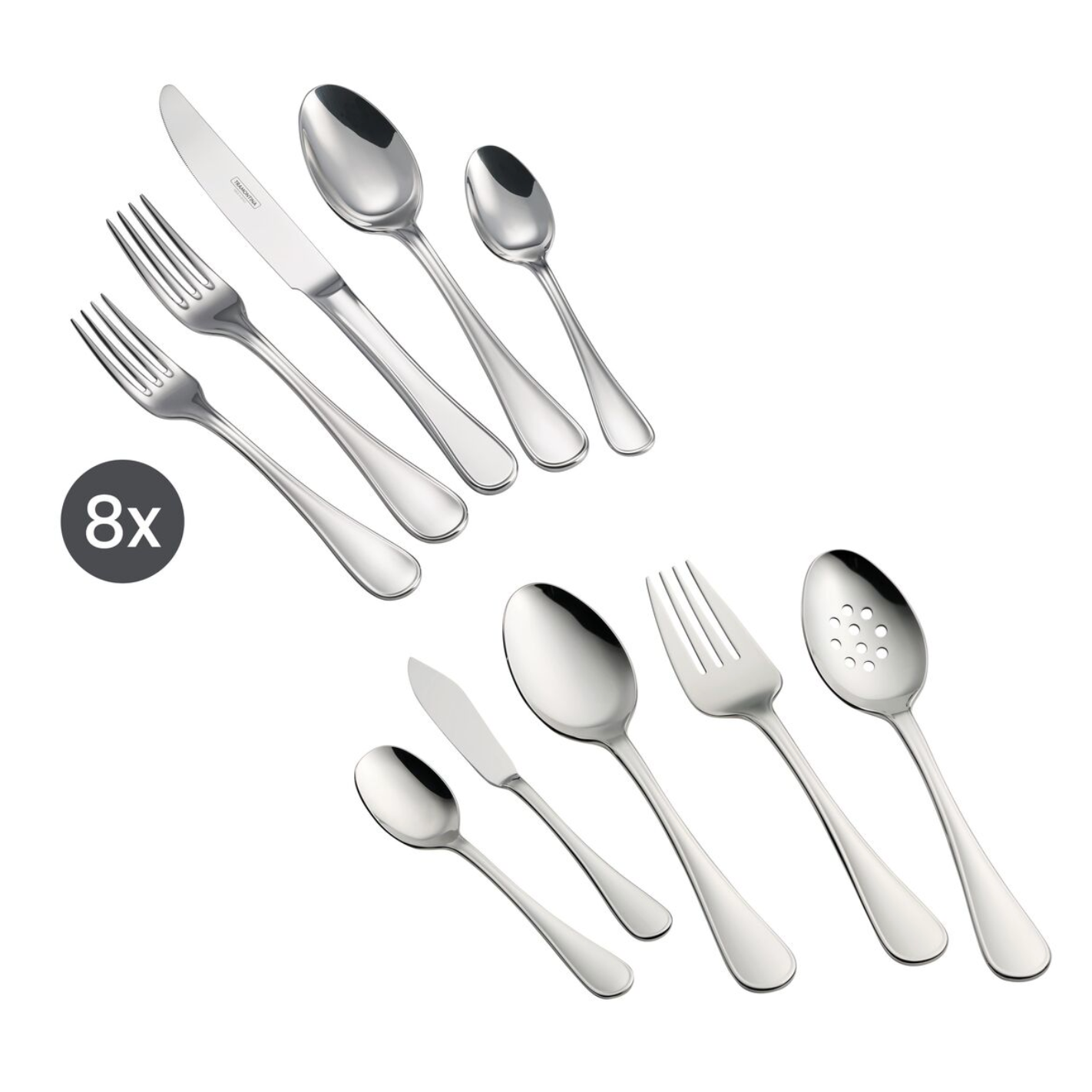 Firenze Premium 18/10 Stainless Steel Flatware 45 Pieces Set