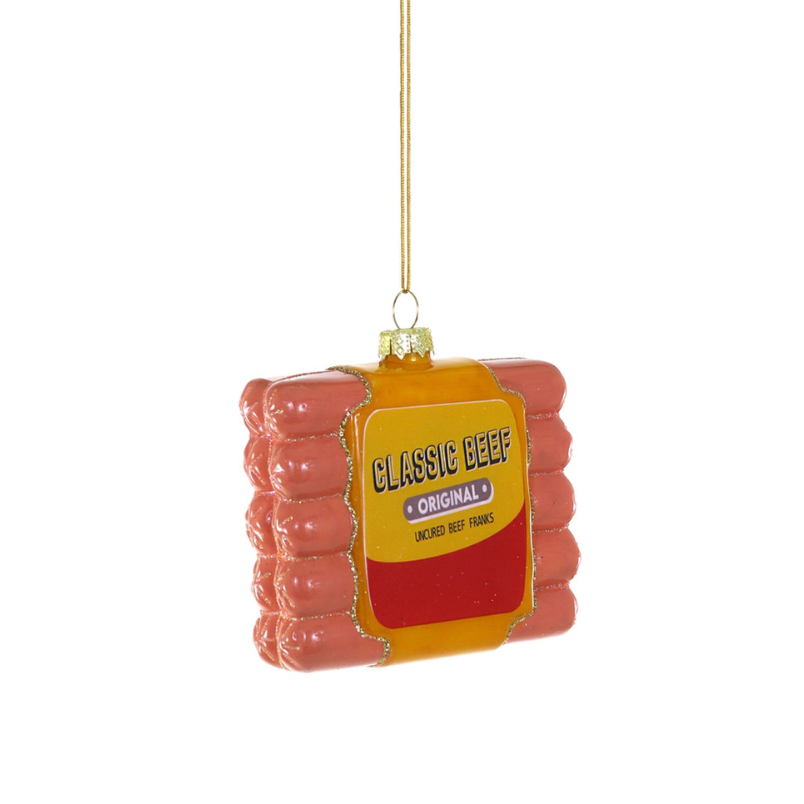 Package of Ballpark Style Hot Dogs Ornament
