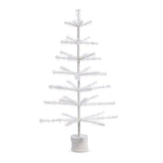White Vintage-Style Feather Tree 36"