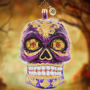 Festive Filigree Calavera Ornament
