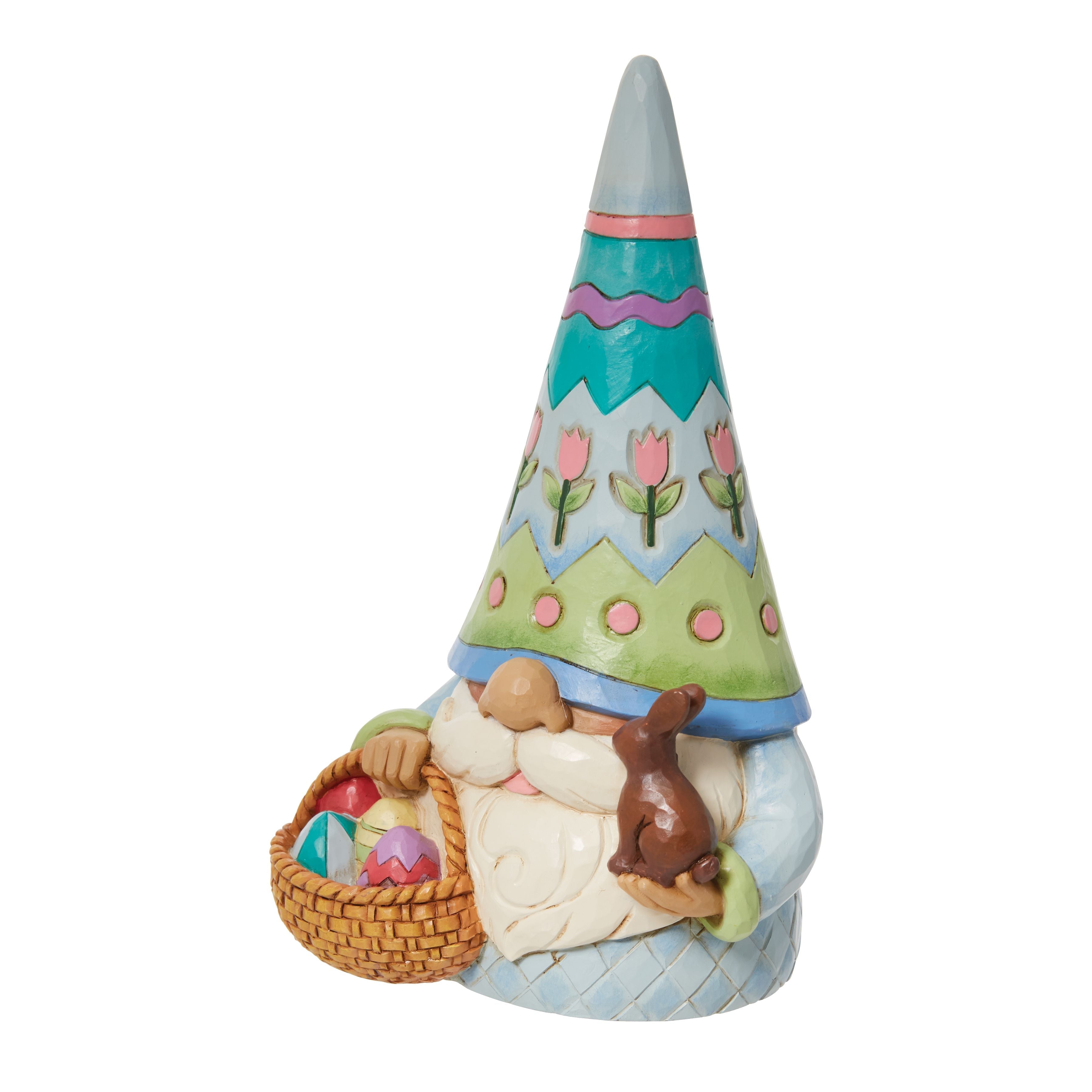 Sweet Easter Charmer Easter Gnome with Chocolate Bunny