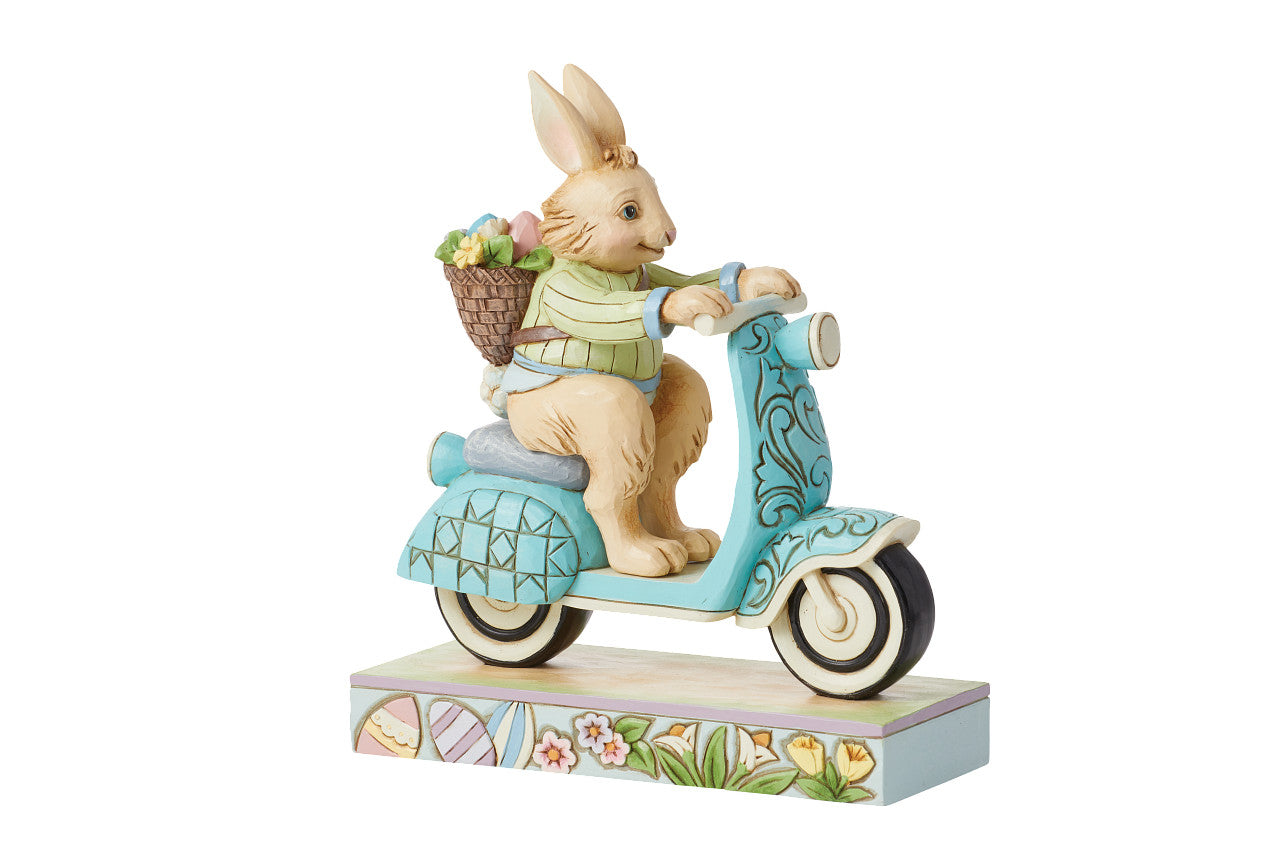 Scooting Towards Easter Easter Bunny on Scooter