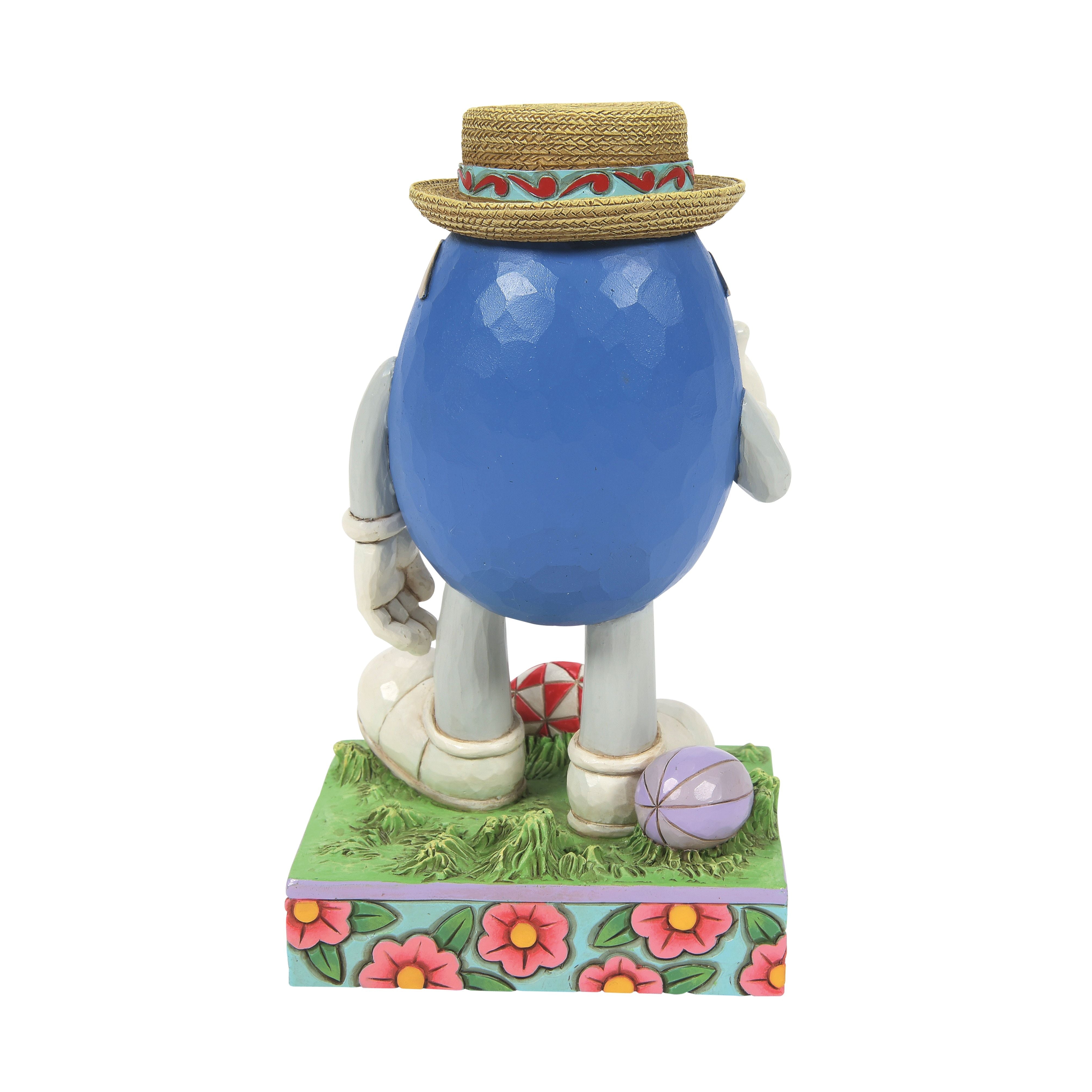 It's Easter Dude! Blue M&M Wearing Straw Hat and Bowtie