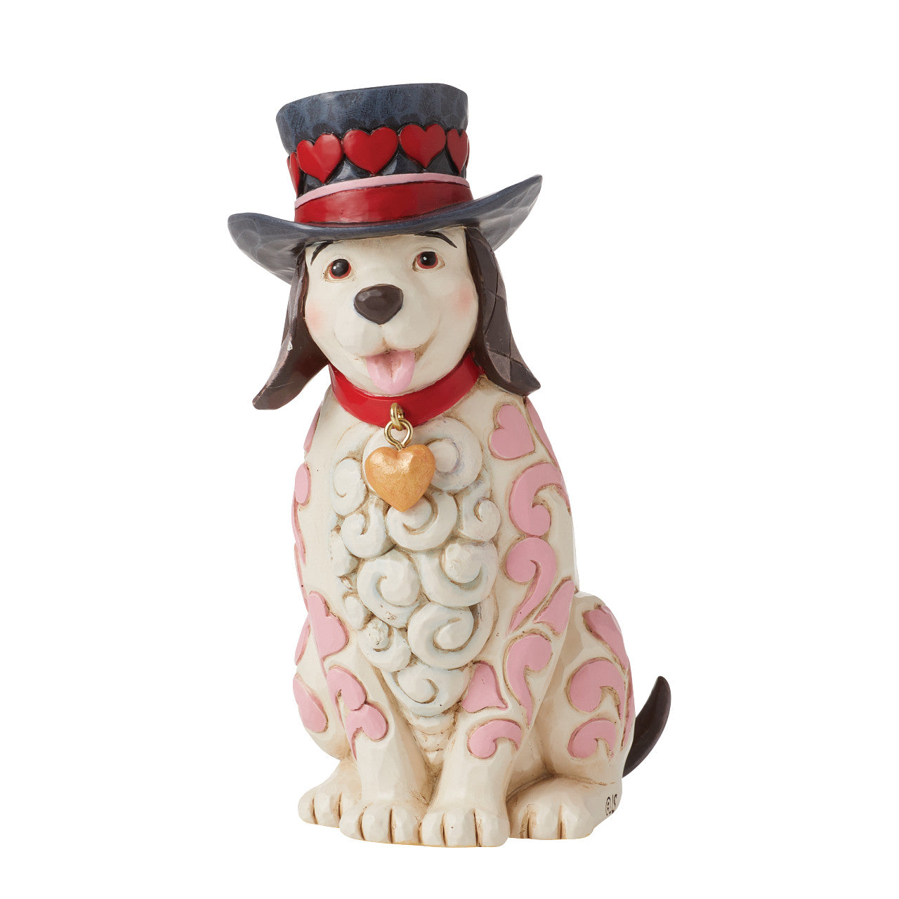 My furr-ever Valentine Love Dog with Top Hat