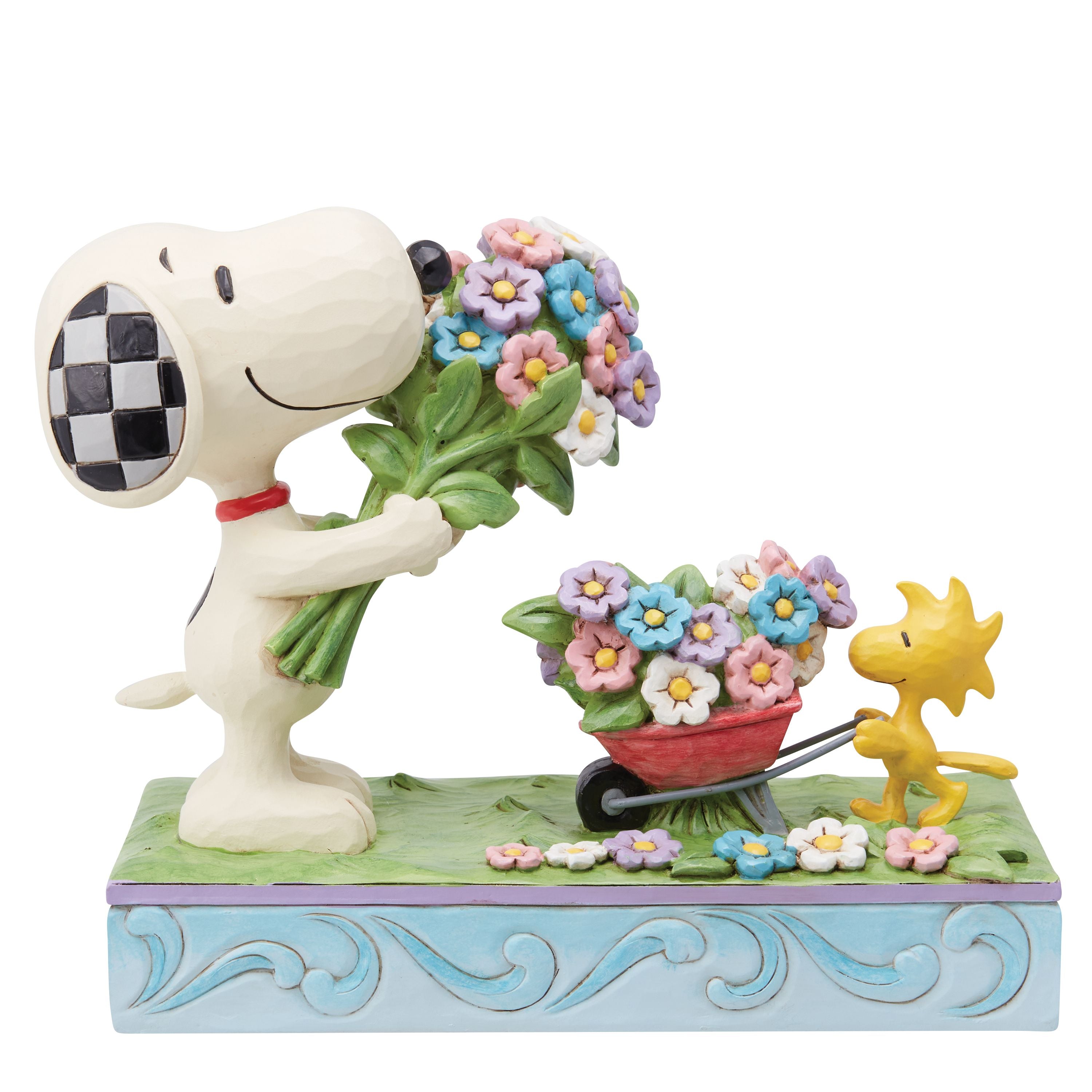Fresh Picked Blooms Snoopy & Woodstock Collecting Flowers