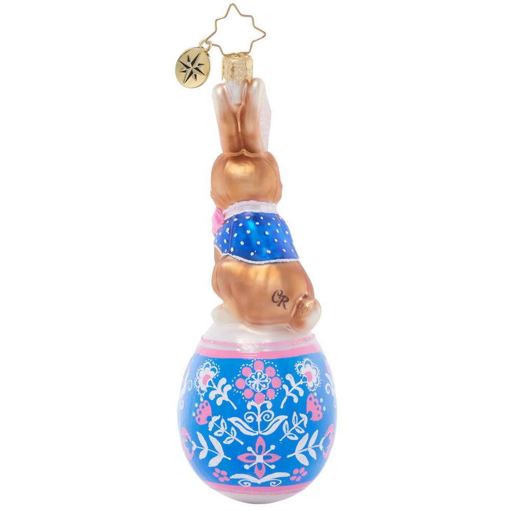 Holly Jolly Hare Pose Ornament