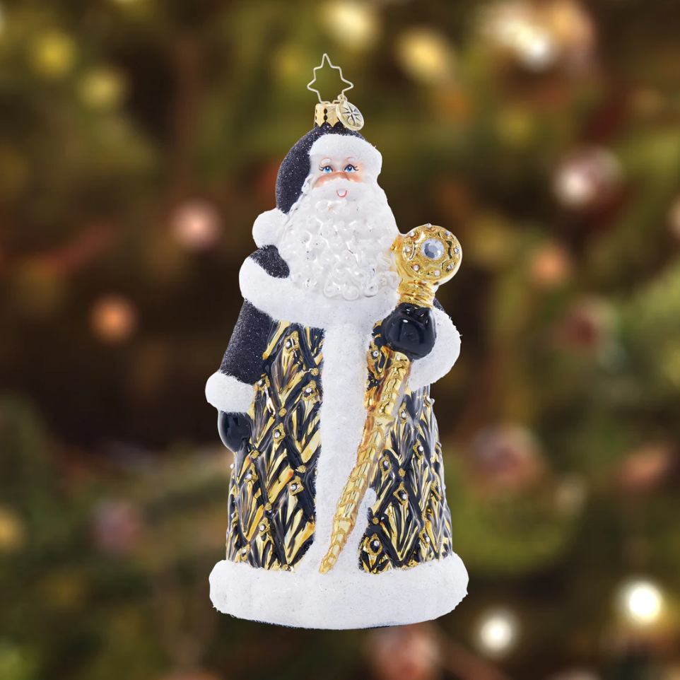 Art Deco Santa Ornament
