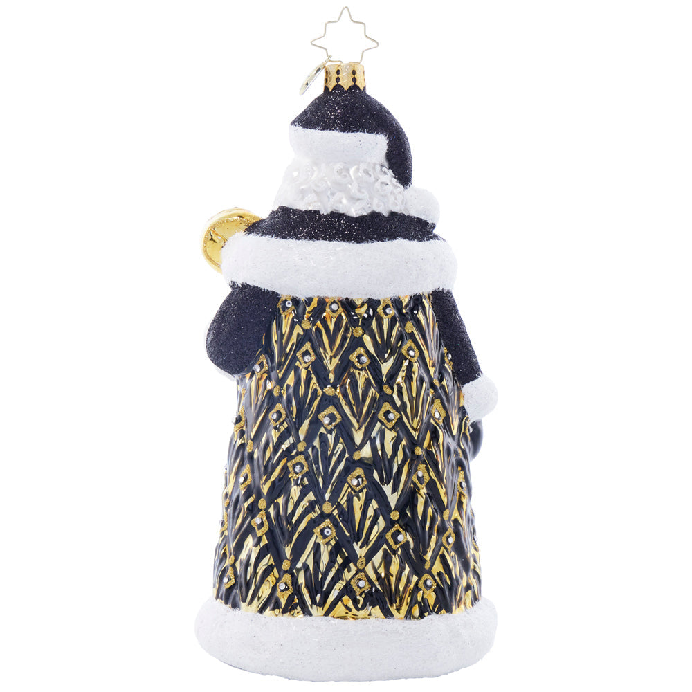 Art Deco Santa Ornament