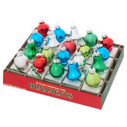 Holiday Splendor Shapes Ornaments Set of 20 1.25"