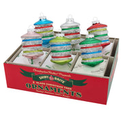 Holiday Splendor Lanterns Ornaments Set of 6 3.25"