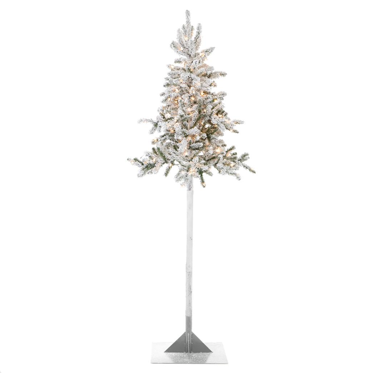 Flocked Pine Parasol Tree 8' x 41"
