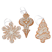 Gingerbread Ornament 4.5" Set of 3