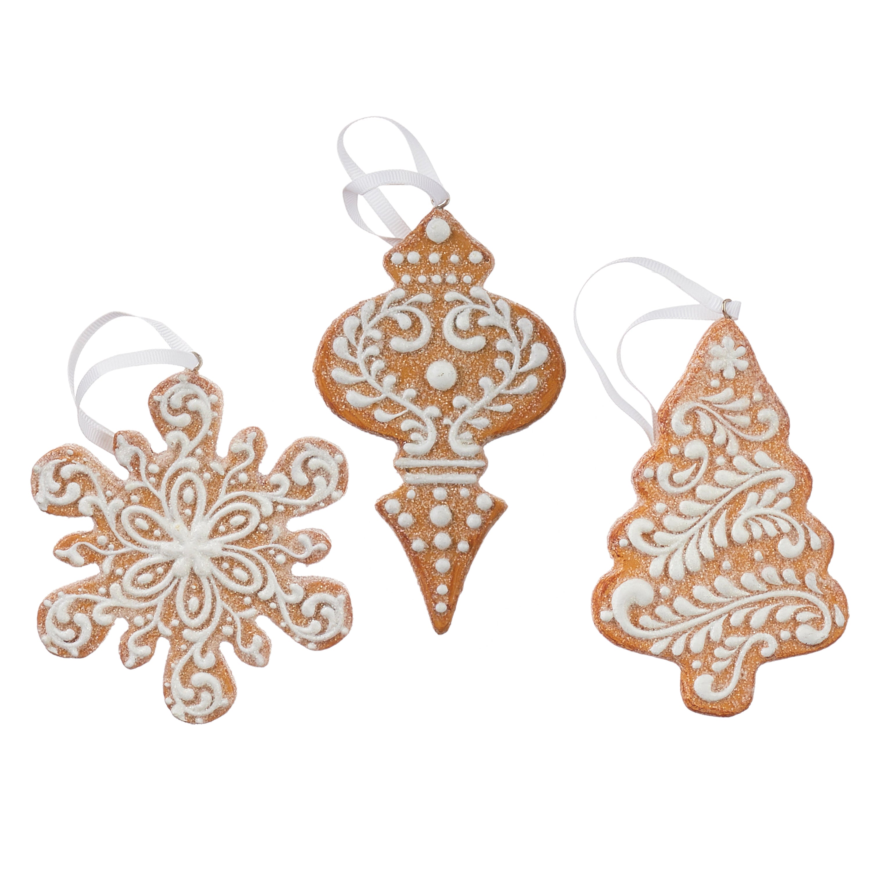 Gingerbread Ornament 4.5" Set of 3