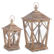 Lodge Lanterns 22" Set of 2