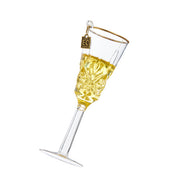 Champagne Wishes Ornament 6"