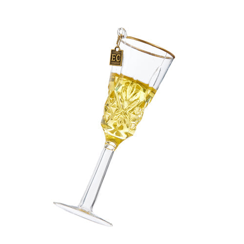 Champagne Wishes Ornament 6"