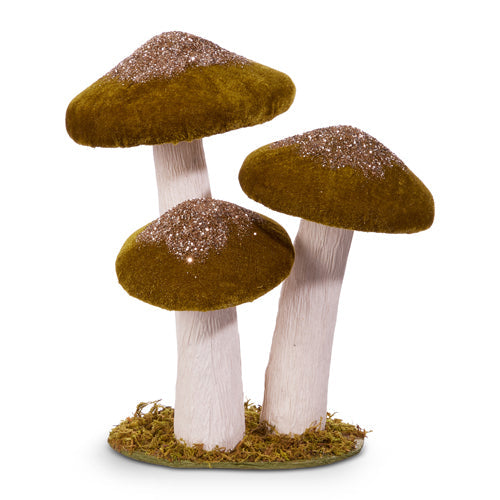 Green Mushroom Cluster 9.5"