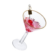 Elegant Pink Martini Ornament 5.5"