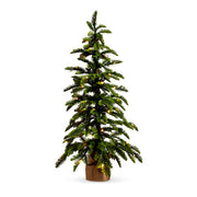 Lighted Pine Tree in Burlap Bag 36"