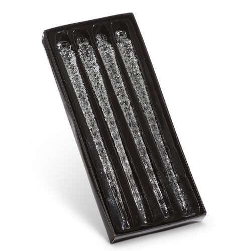 Box of Icicle Ornaments 9" Set of 4
