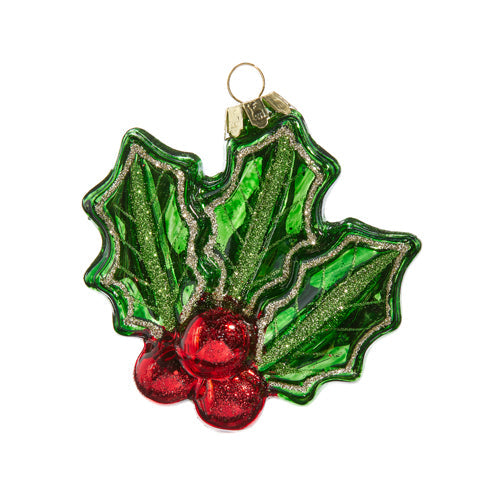 Holly Berry Ornament 3.5"