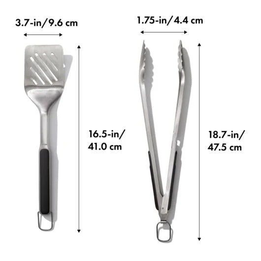 Grilling Turner and Tongs Set