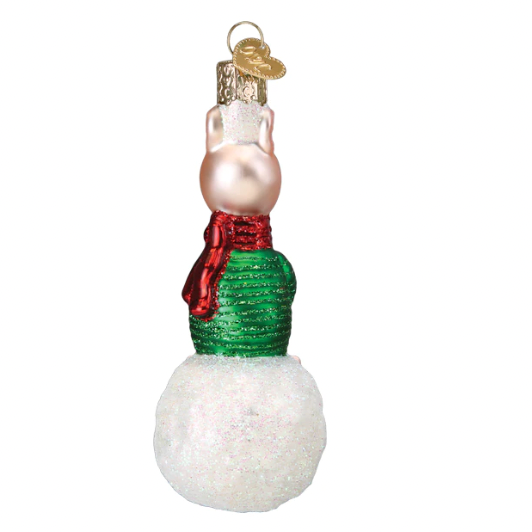 Piglet On Snowball Ornament