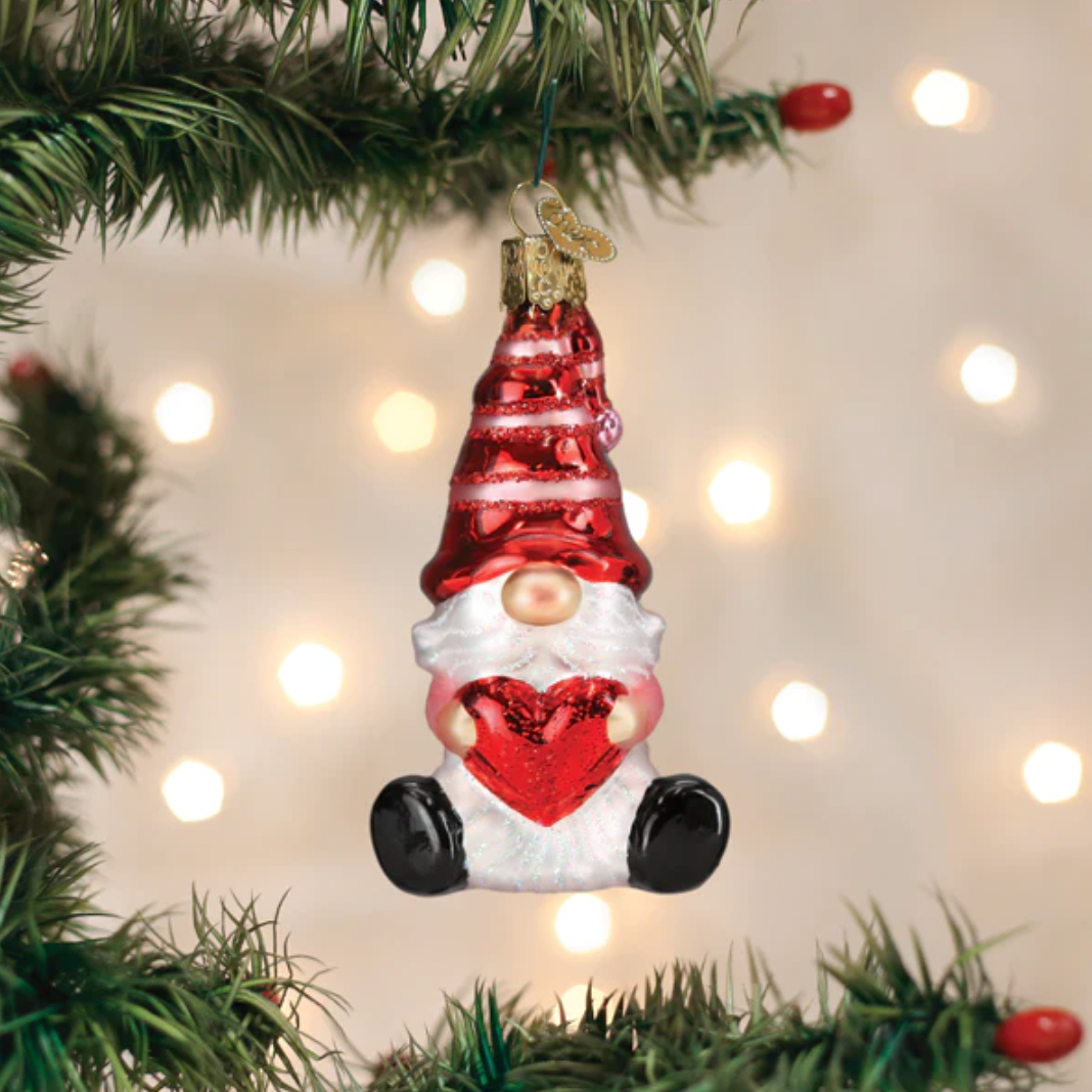 Valentine Gnome Ornament