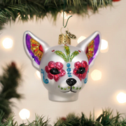 Dia De Los Muertos Dog Ornament