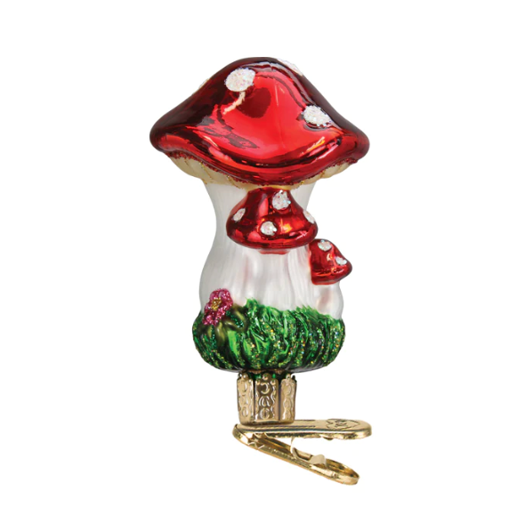 Clip-On Mushrooms Ornament