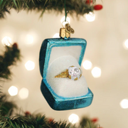 Something Blue Ring Box Ornament