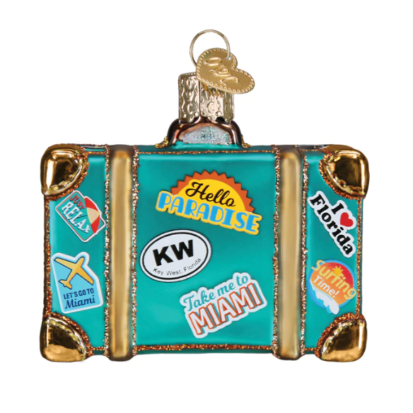 Miami Suitcase Ornament