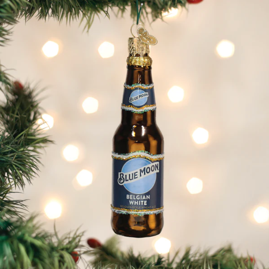 Blue Moon Bottle Ornament