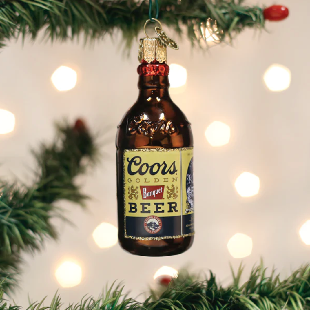 Coors Banquet Bottle Ornament