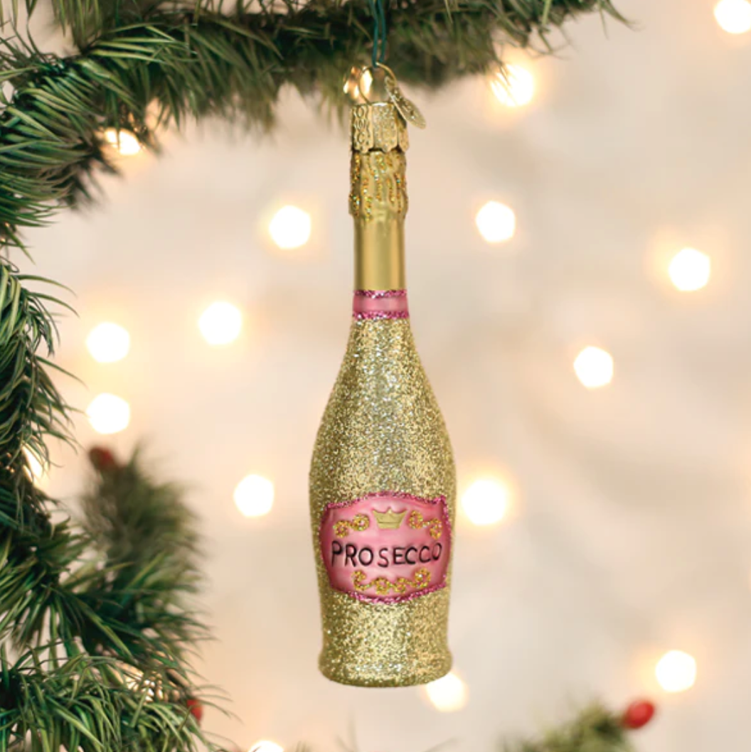 Prosecco Bottle Ornament