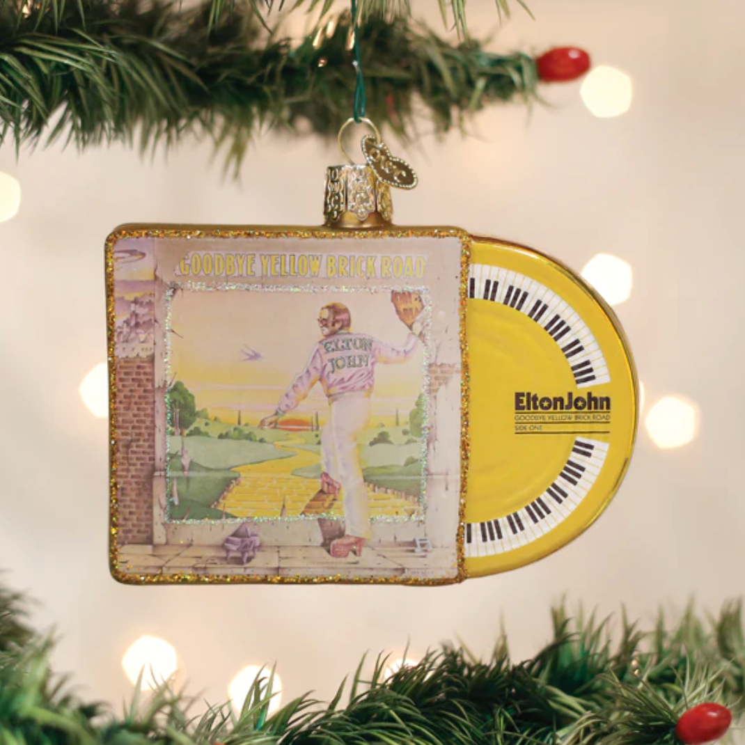 Goodbye Yellow Brick Road Album Cover Ornament