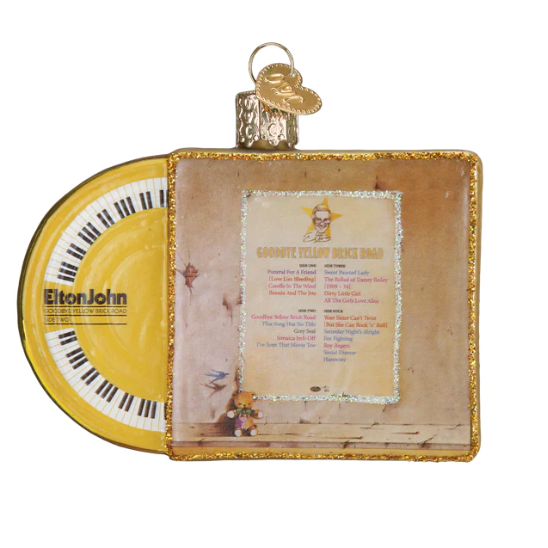 Goodbye Yellow Brick Road Album Cover Ornament