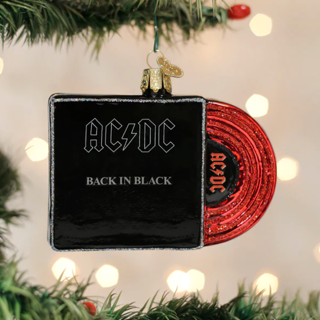 AC/DC Back In Black Album Cover Ornament