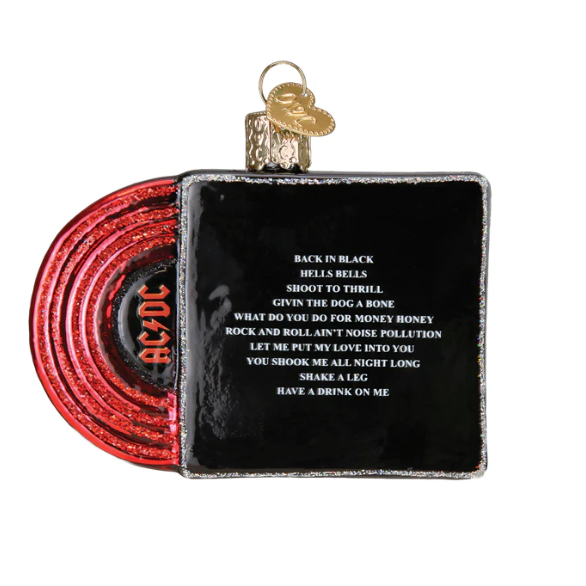 AC/DC Back In Black Album Cover Ornament
