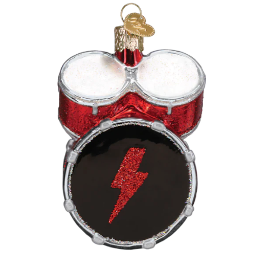 Ac/Dc Drum Set Ornament