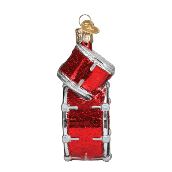 Ac/Dc Drum Set Ornament